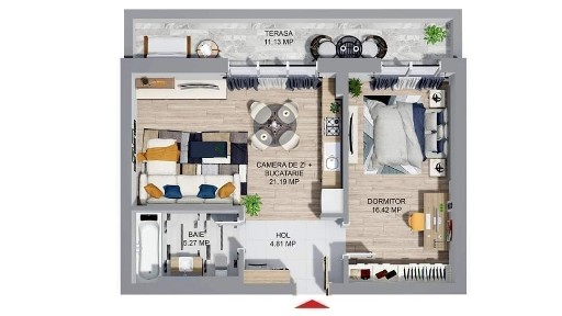 Apartamente 2 camere, noi, spre vanzare, cartier rezidential