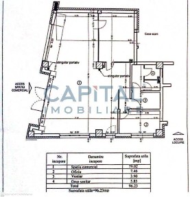 Spațiu Comercial 96mpu, la strada, Zona Garii, Comision 0%