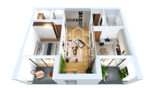 APARTAMENT 3 CAMERE | 69 MP| BLOC NOU | CETATE ZONA EXCLUSIVISTA