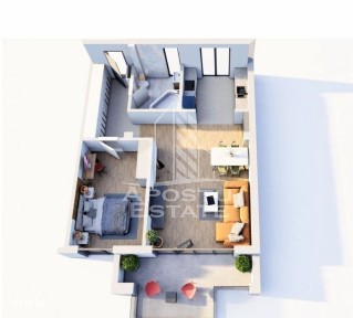 Apartament cu 2 camere, bloc nou, etajul 1, zona Girocului