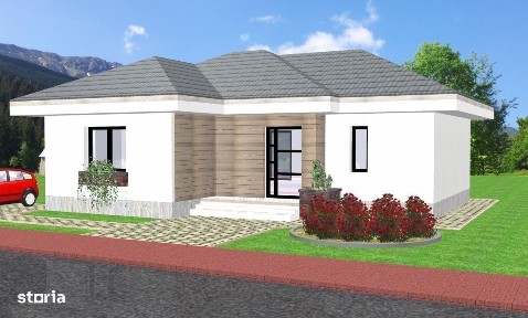 Casa individuala pe parter, teren 330mp, Harman