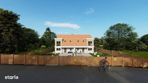 Duplex de vanzare, 118mp utili, 325mp teren pe unitate