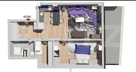 Comision 0!Apartament 2 camere, confort sporit,Bloc Nou,Petrom Calea B