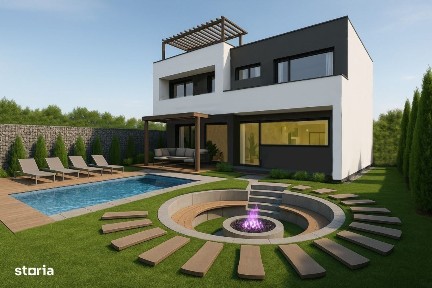 Casa individuala 270mp, teren 520 mp, view superb, Chinteni