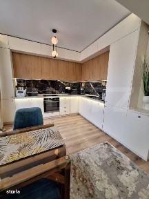 Apartament 2 camere Lux, ultrafinisat, mobilat complet, terasa 12mp, l