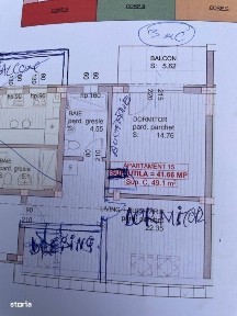 Apartament de vanzare, cu 2 camere, 42 mp, zona Garii