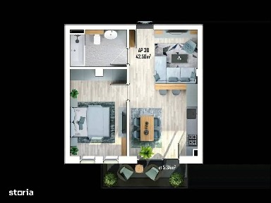 Apartament 2 camere, Apahida