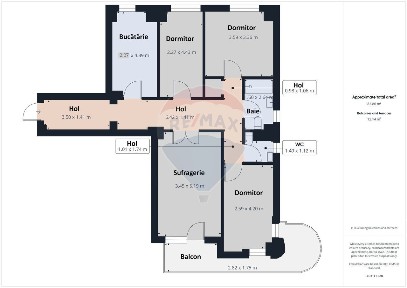 Apartament cu 4 camere de închiriat în zona Centrul Civic