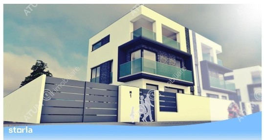 Casa moderna cu 4 camere 3 bai si teren de 214 mp zona Triajului