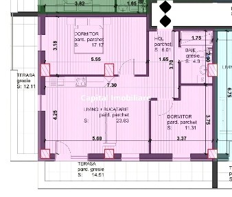 Apartament cu 3 camere, bloc nou, 2 terase Baia Mare Comision 0