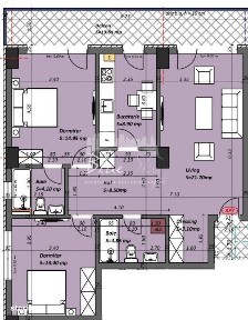 Apartament 3 camere situat in Tomis Plus- Madrid 48