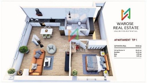 0% Comision | Ap 2 camere | 3 Structuri | De la 58 mp