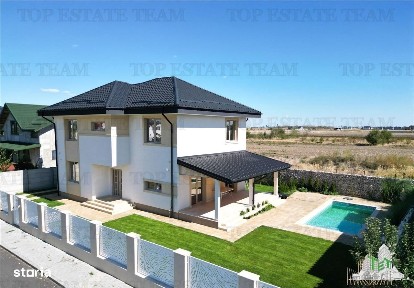Vila lux 5 camere cu piscina in Dragomiresti-Vale