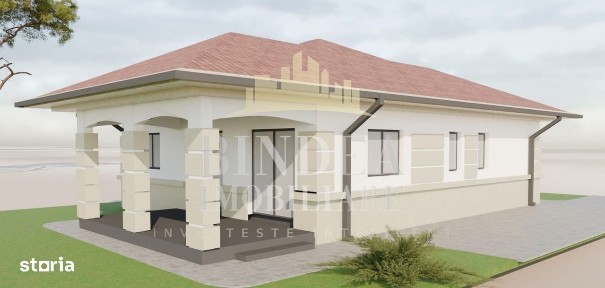 Casa individuala pe parter, 3 camere, 2 bai- Mosnita Noua, 640mp teren