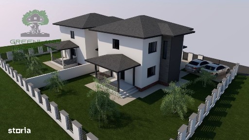 CASA P+E SEMI SINGLE, 4 cam, 2 bai, 112mp, teren 390mp, asfalt, HORPAZ