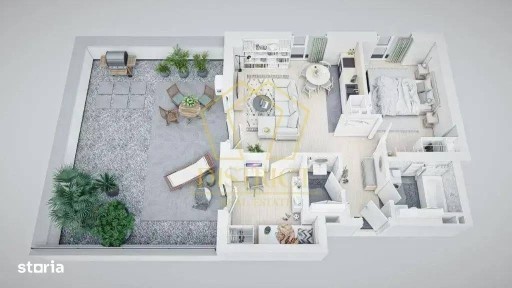 COM 0% | Apartament cu 3 camere | Terasa 22mp | VIVALIA