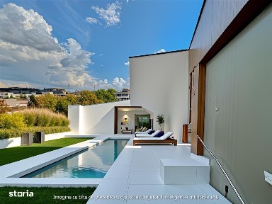 Casa luxury cu garaj la parter + piscina in complex Bulevardul Pipera