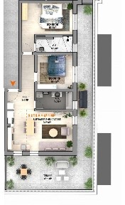Apartament 3 camere tip Penthouse,finisat la alb, incalzire pardoseala