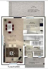 Casa individuala Domnesti Central, finisata, toate utilitatile-4camere