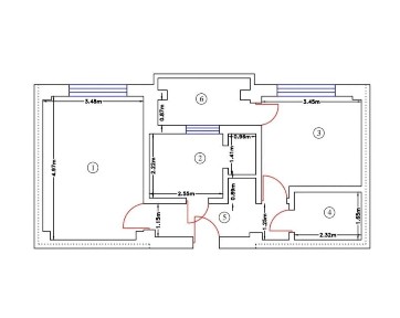 Apartament decomandat cu 2 camere, etaj1/3, Vaslui, Vis-a-vis de Prima