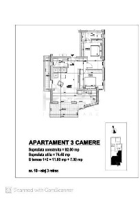 3 camere | Bloc Finalizat | Emil Racovita