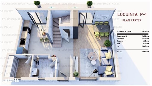 Casa individuala 4 camere P+1- zona Sanpetru