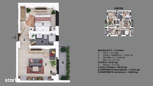 Apartamente 2 camere | Strada Maramures | Parcul Unirii | Proiect nou