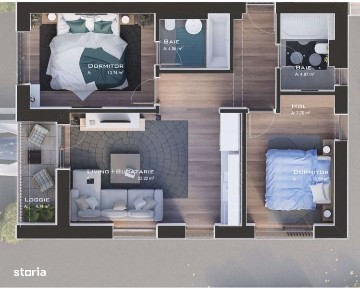 Apartament Otopeni Bloc nou, mobilat integral, loc de parcare, central