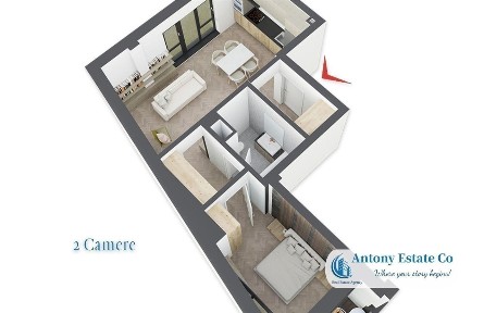 Antony Estate | Apartament de vanzare, NOU!, 2 camere, Calea Clujului