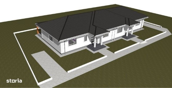 Vand 1/2 duplex la Sag zona Manastirii cu zid dublu