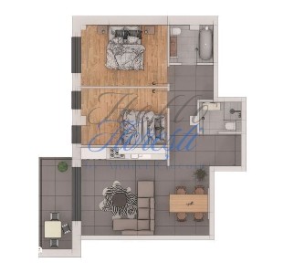 Apartament 3 camere 70,59mp ansamblu NZEB Terra