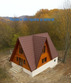 Casa noua, langa pădure cu living înalt de 7m