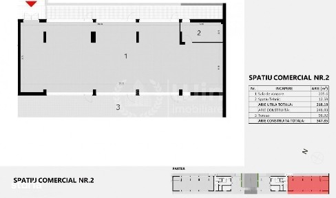 Spatiu comercial 218 mp in bloc nou | Cartier Zorilor - Golden Tulip!