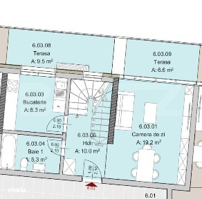 Apartament 2 camere 2 Bai, 2 Nivele, 71 mp, Terasa 16 mp, Imobil Nou