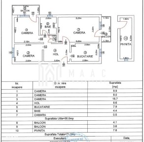 Apartament 3 camere I Valea Aurie I 2 Balcoane I Pivniță