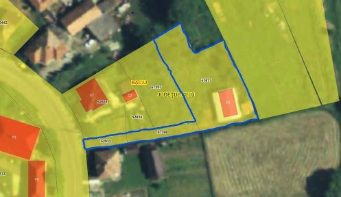 IMOBIL si TEREN in centrul loc. CORUȘU, com. BACIU