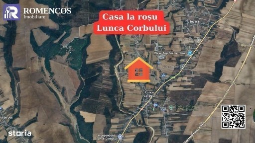 Casa la rosu Lunca Corbului, Arges - pe teren de 885 mp