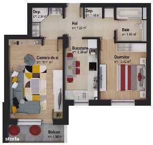 Apartament cu 2 camere în cel mai mare proiect Casa Nobel
