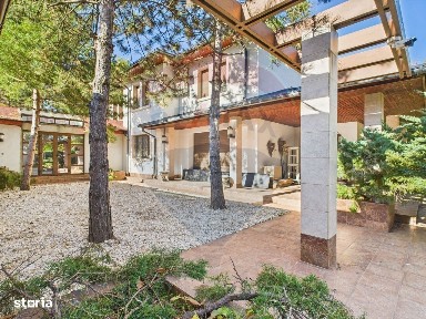 Vilă spectaculoasă în Balotești, curte 5000 mp si piscina interioara