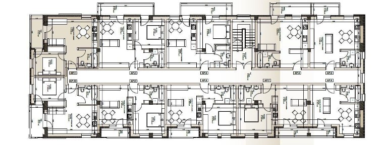 Apartament cu 1 camera Bloc nou | Etaj 1 44 mp utili Compartimentare e