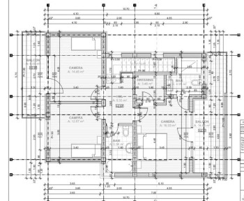 Casa individuala, semifinisata, 4 camere, 3 bai, 150 mp, teren 700