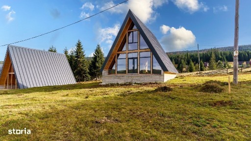 Cabana A-Frame semifinisata in Smida - 115 mp utili, teren 700 mp