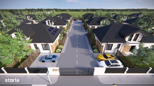 Casa P+M cu ventilatie HVAC si pompa de caldura | Panouri fotovoltaice
