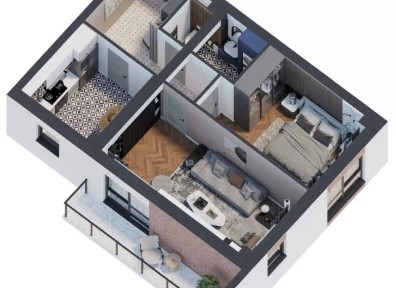 Apart.2 camere Platoul Galata,58mp, cartier de blocuri noi Cod:154731