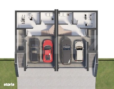 Casa moderna cu terasa panoramica si garaj dublu - confort, intimita