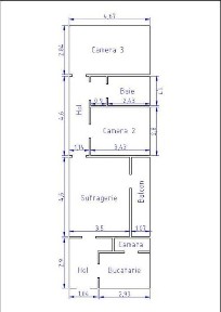 Apartament 3 camere semidecomandat, în Gheorgheni, aleea Rășinari