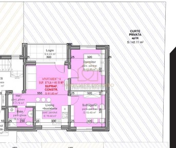 Apartament cu 3 camere si spatiu verde