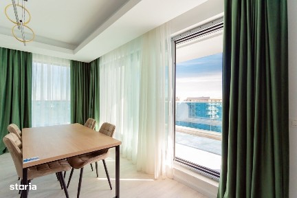 Apartament de lux 3 camere cu vedere frontala la mare mobilat