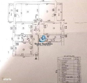 Apartament 4 camere, 2 bai, 2 balcoane, 101 mp utili Calea Romanului
