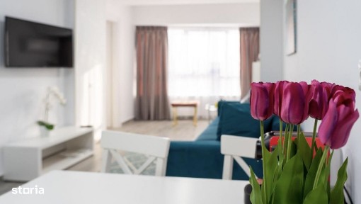 Apartament langa plaja in rezidenta cu piscina